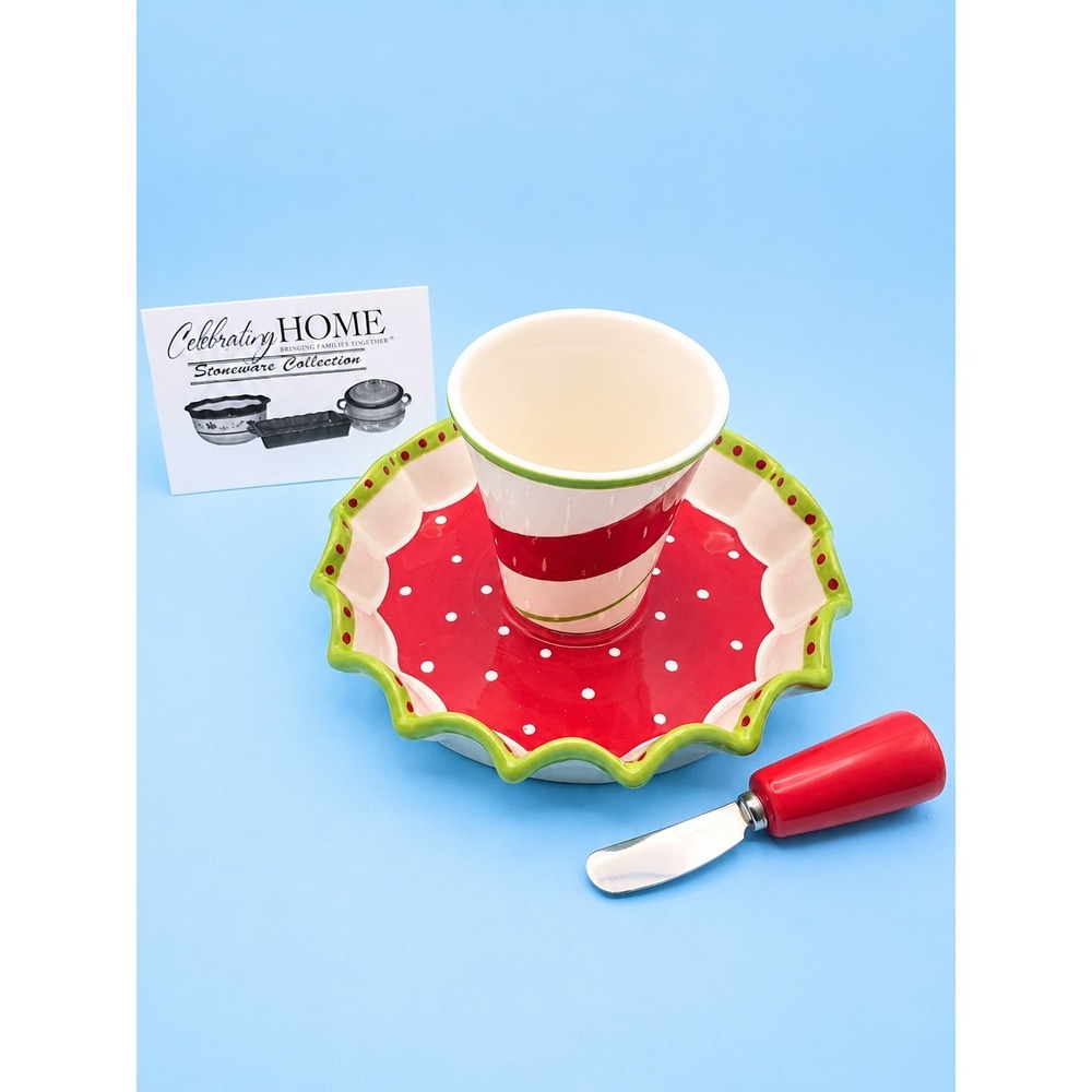 Home Interiors Celebrating Home Peppermint Twist Server Spreader -925/B2
